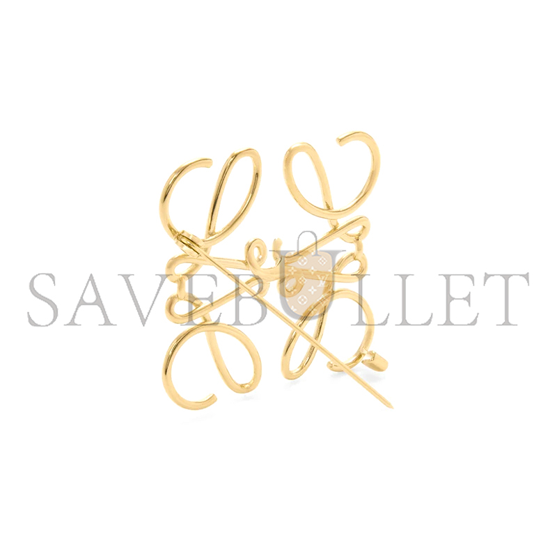 LOEWE ANAGRAM BROOCH IN METAL CIL0009803131 LOEWE ANAGRAM BROOCH IN METAL CIL0009803131